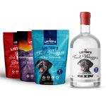 Mixed Gin and Biscuit Bundle - 3 biscuit packs and 70cl Tailwagger Gin