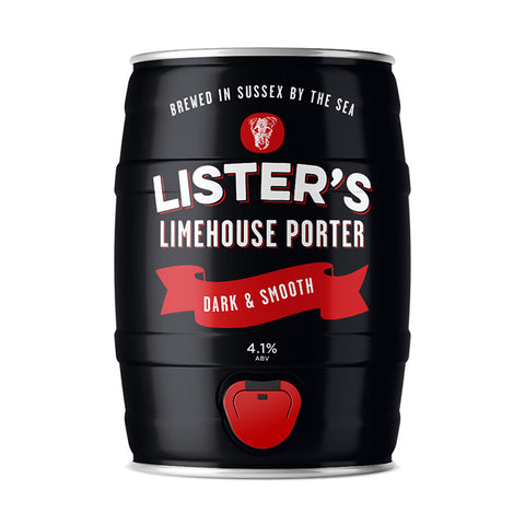 5L Mini Keg Lister's Limehouse Porter (4.1%) 5L